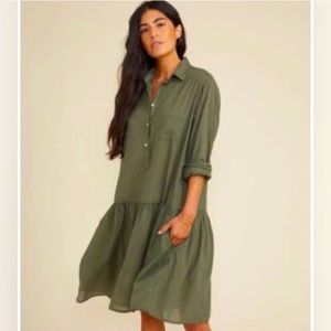 Grayson changemaker dress in army green